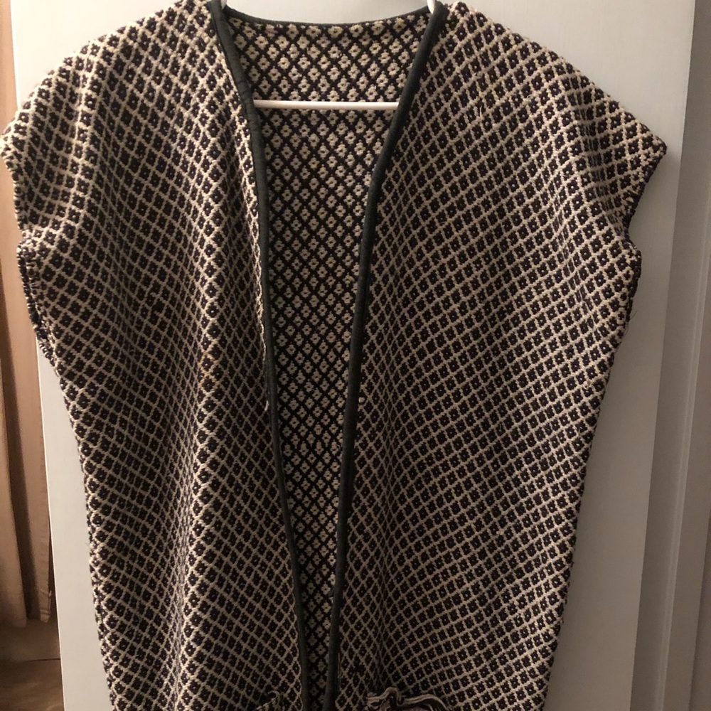 Vintage wool poncho